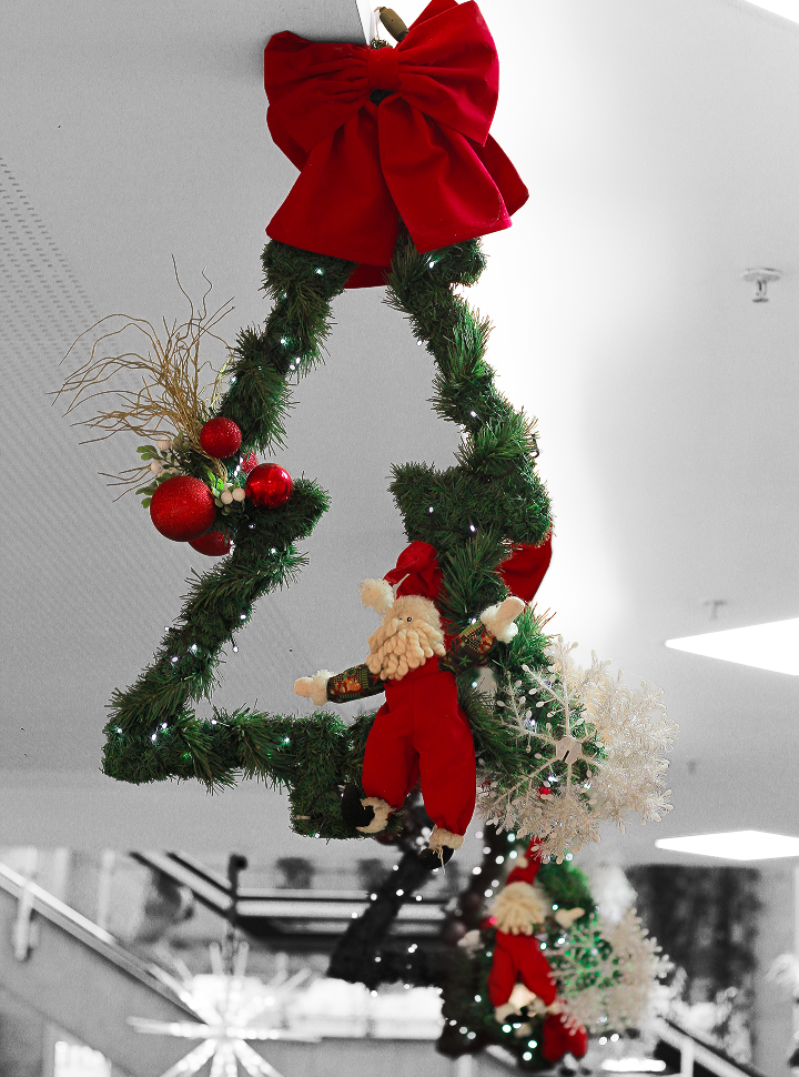 Decoração de mini árvore de Natal